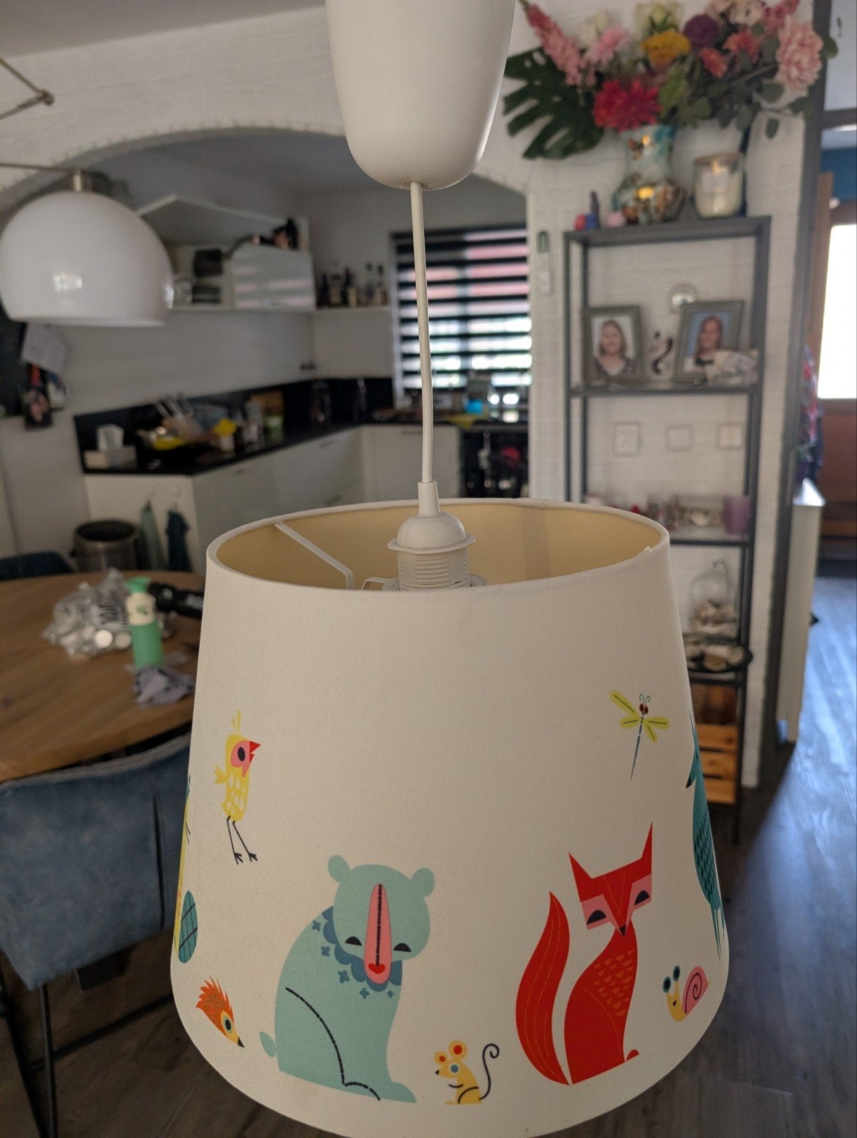 Kinderlamp met Dierenprint - Plafondlamp, Ophalen, Gebruikt, Metaal, Kindvriendelijk, Speels, Dierenprint