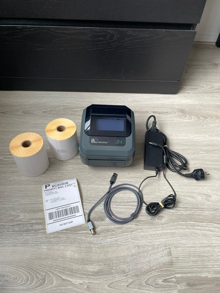 Zebra GK420d Thermische Labelprinter + 2x A6 Rollen, Mercurius 12, 8448 GX Heerenveen, Zebra Technologies B.V., Ophalen of Verzenden