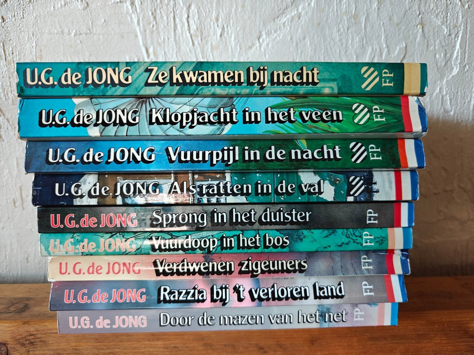 9 Delen van de serie: De jonge Geuzen., Boeken, Ophalen of Verzenden, Gelezen, U.G. de Jong