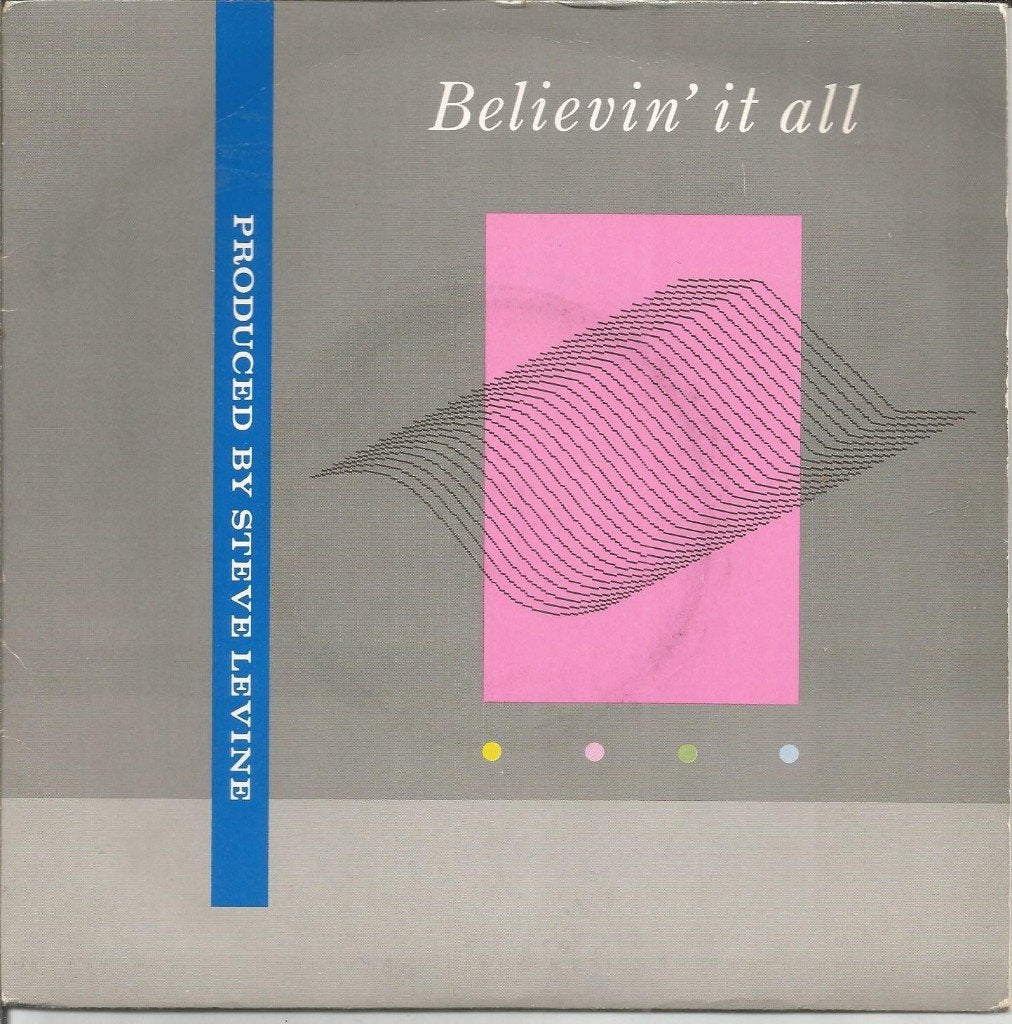 Steve Levine – Believin' It All (1984), Gebruikt, Fotohoes, 7 inch, Ophalen of Verzenden
