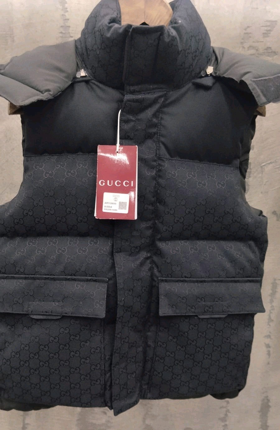 Gucci bodywarmer, Kleding | Heren, Ophalen of Verzenden, Nieuw, Zwart