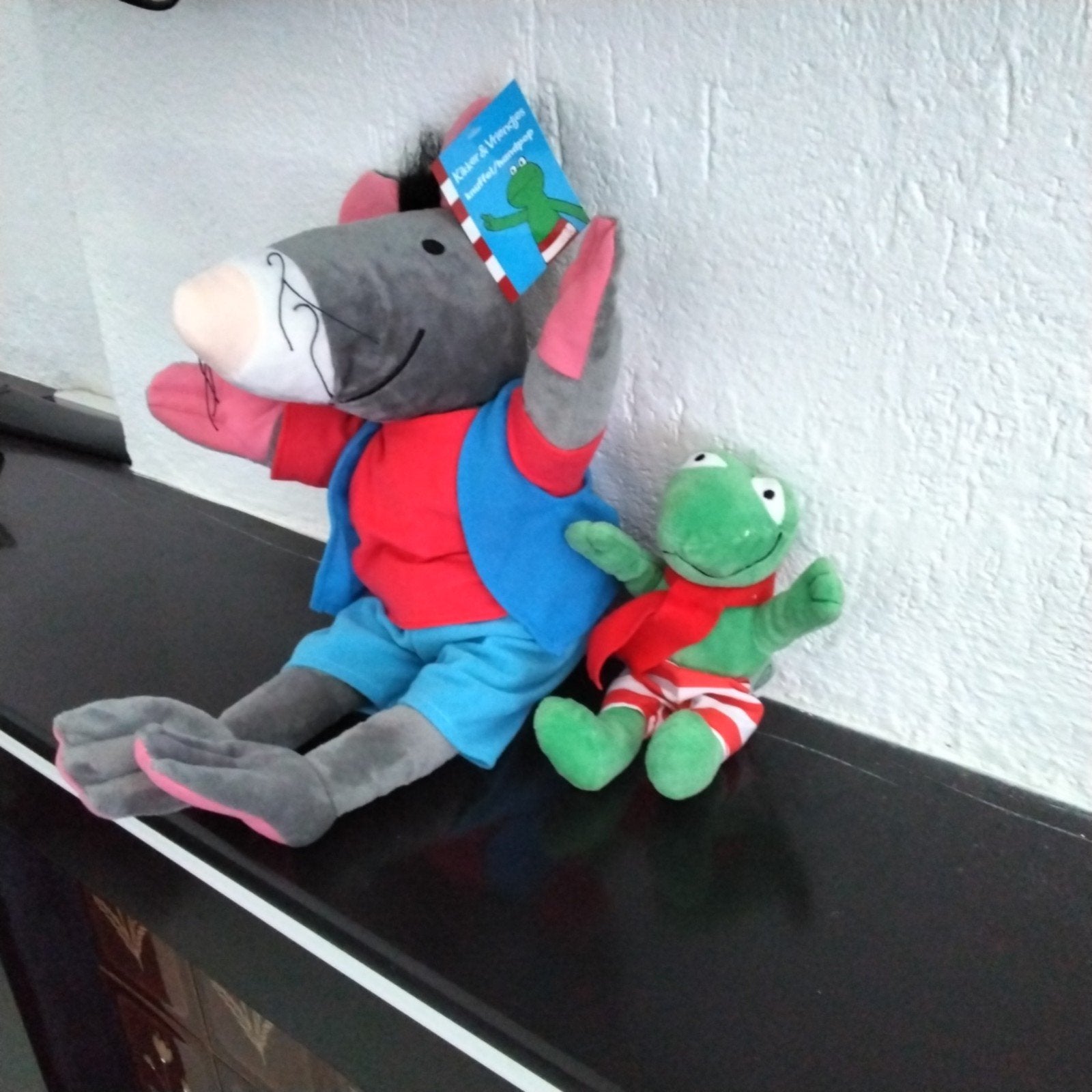 Max velthuijs handpop rat knuffel kikker, Kinderen en Baby's, Speelgoed | Knuffels en Pluche, Ophalen of Verzenden, Kikker