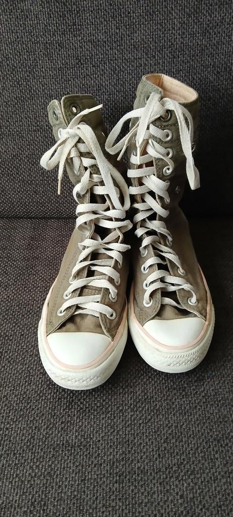 Converse All Star High Top Sneakers - Olijfgroen, Kleding | Dames, Schoenen, Converse, Ophalen of Verzenden, Sneakers of Gympen