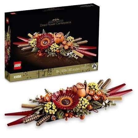 LEGO Icons Botanical 10314 Dried flower centrepiece compleet, Ophalen of Verzenden, Zo goed als nieuw