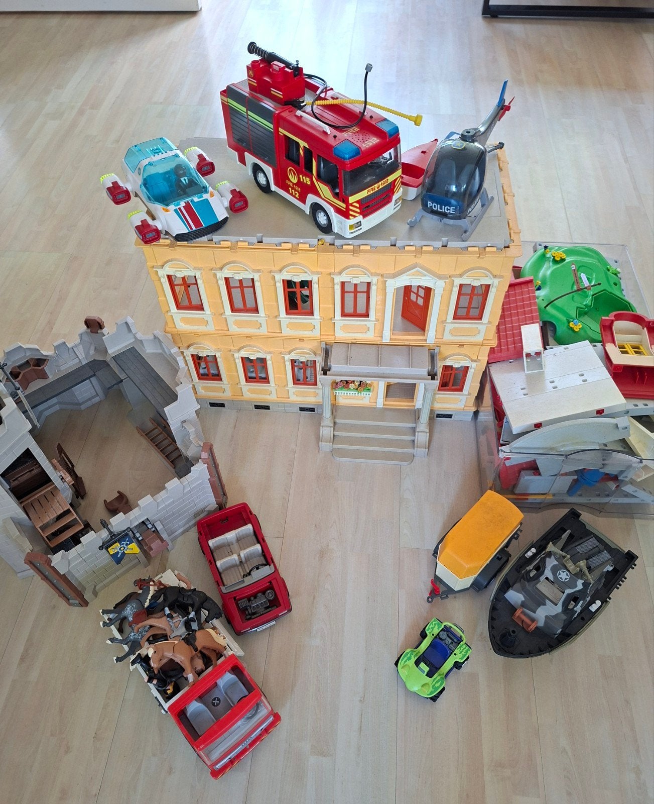 Grote Playmobil collectie: Huis, brandweer, politie en meer!, Ophalen of Verzenden, Gebruikt, Jongen of Meisje