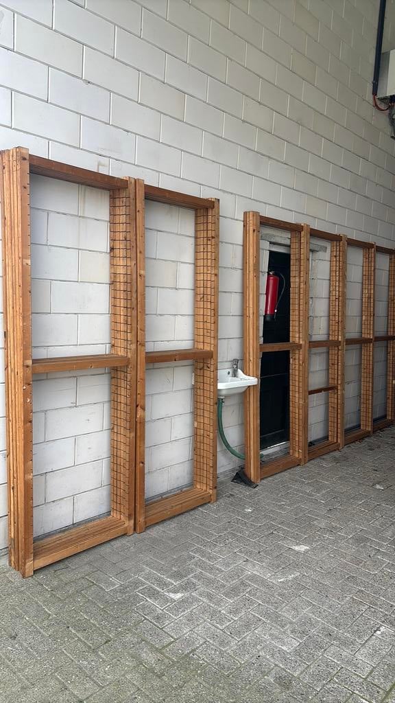 Bruynzeel jukken en schappen, Tuin en Terras, Ophalen, Gebruikt, 200 cm of meer, 150 tot 200 cm