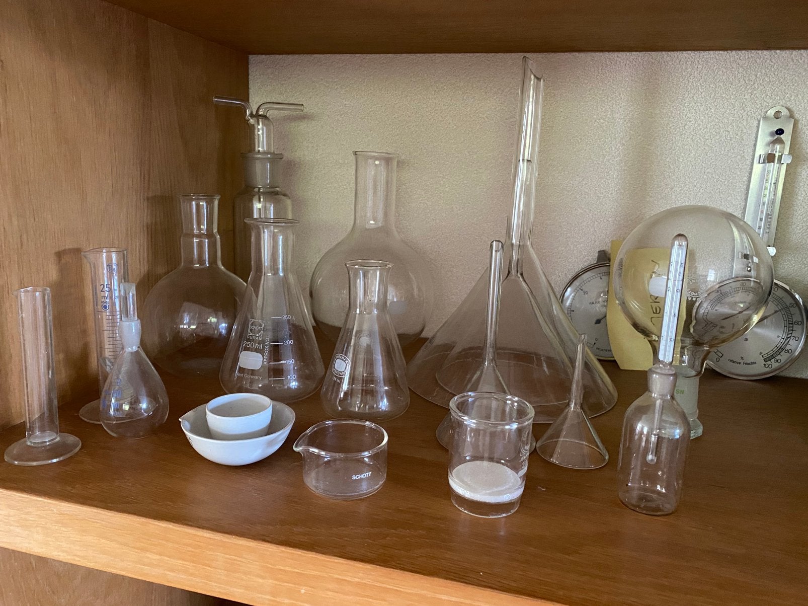 Glaswerk scheikunde proeven, suikerfabriek. Voor liefhebber., Ophalen, Gebruikt