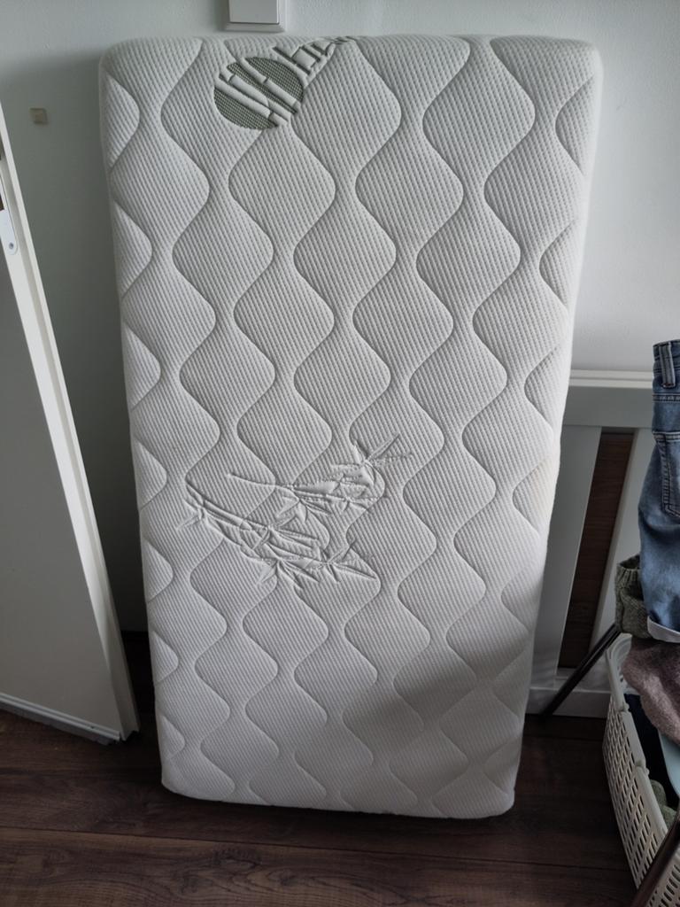 Peuterbed matras 119x60x14 cm, Ophalen, Gebruikt, 190 cm of minder, Matras