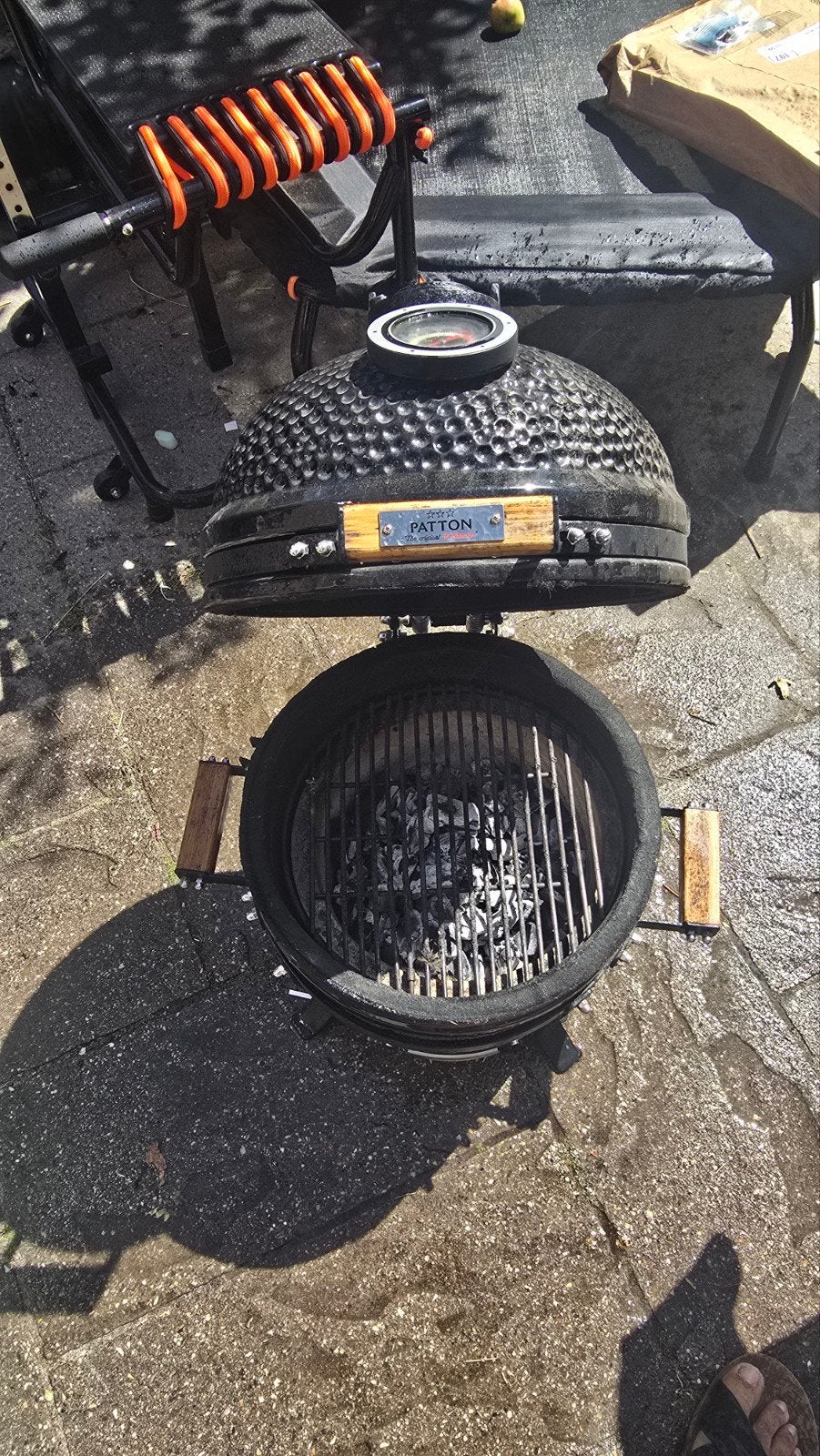 Patton Kamado BBQ - Zo goed als nieuw, Ophalen, Zo goed als nieuw, Patton