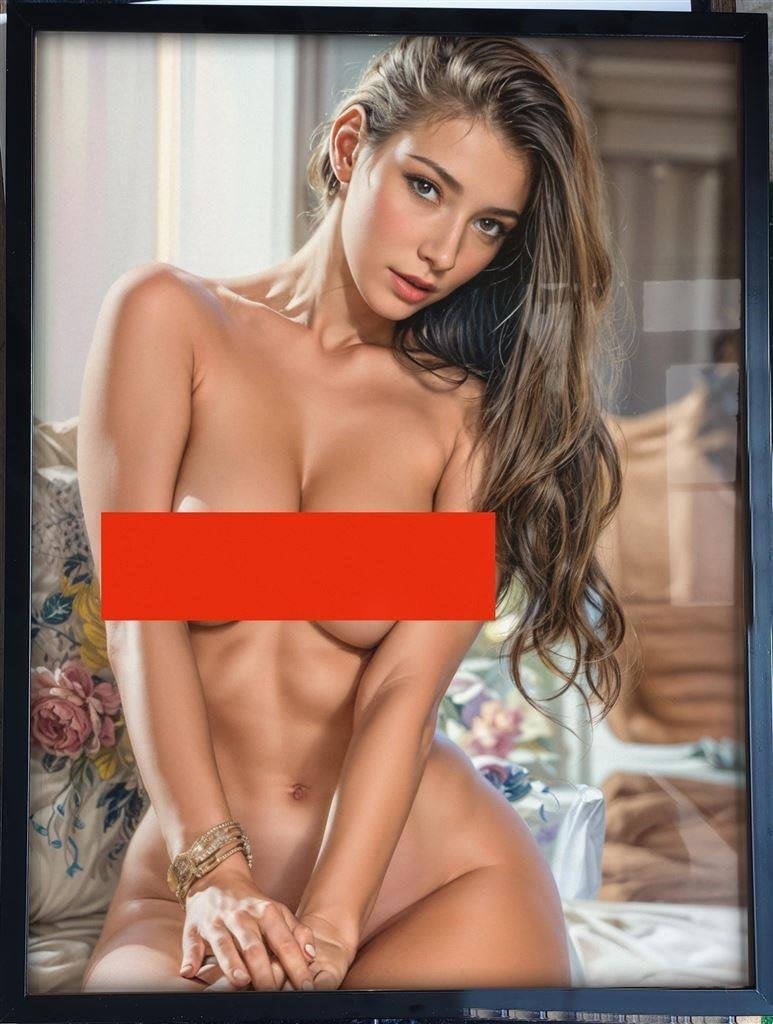 [Poster in Frame] Sexy Retro Pin up Kunst Naakt erotiek, Verzenden, Nieuw, A1 t/m A3, Film en Tv