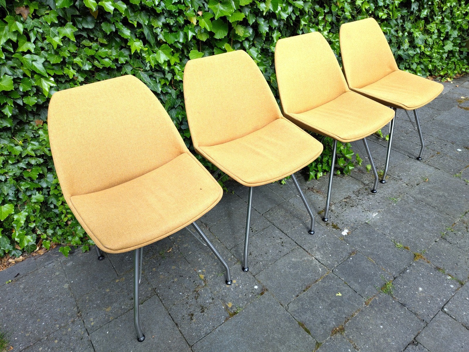 Bree's New World eetkamerstoelen, gebruikt maar netjes, Huis en Inrichting, Stoelen, Ophalen, Gebruikt, Overige kleuren, Stof