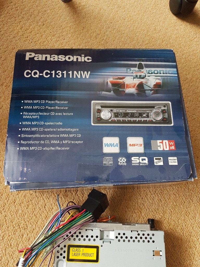 Panasonic CQ-C1311NW WMA MP3 CD-speler/ontvanger, Ophalen of Verzenden, Gebruikt