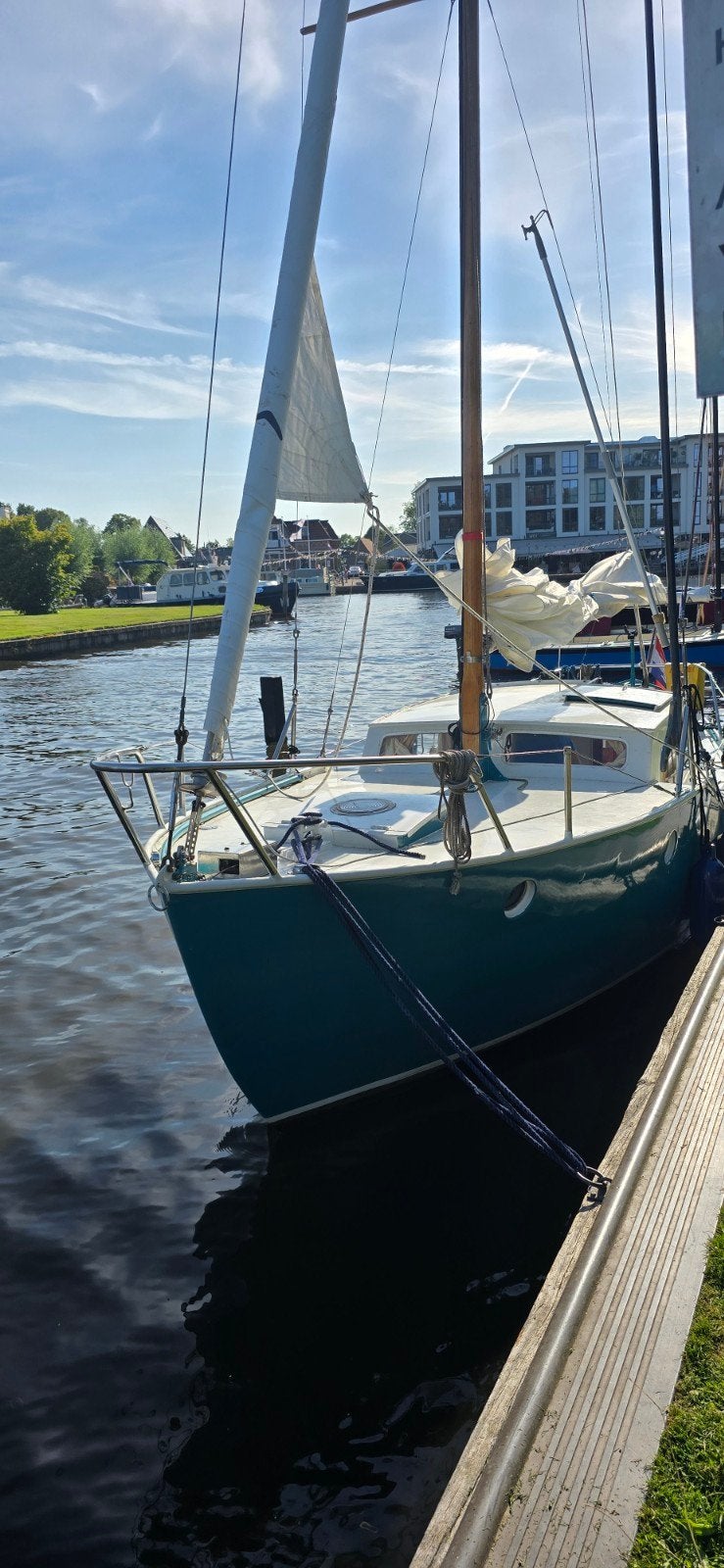 Unieke zeilboot bakdekker, Ophalen, Staal, Benzine