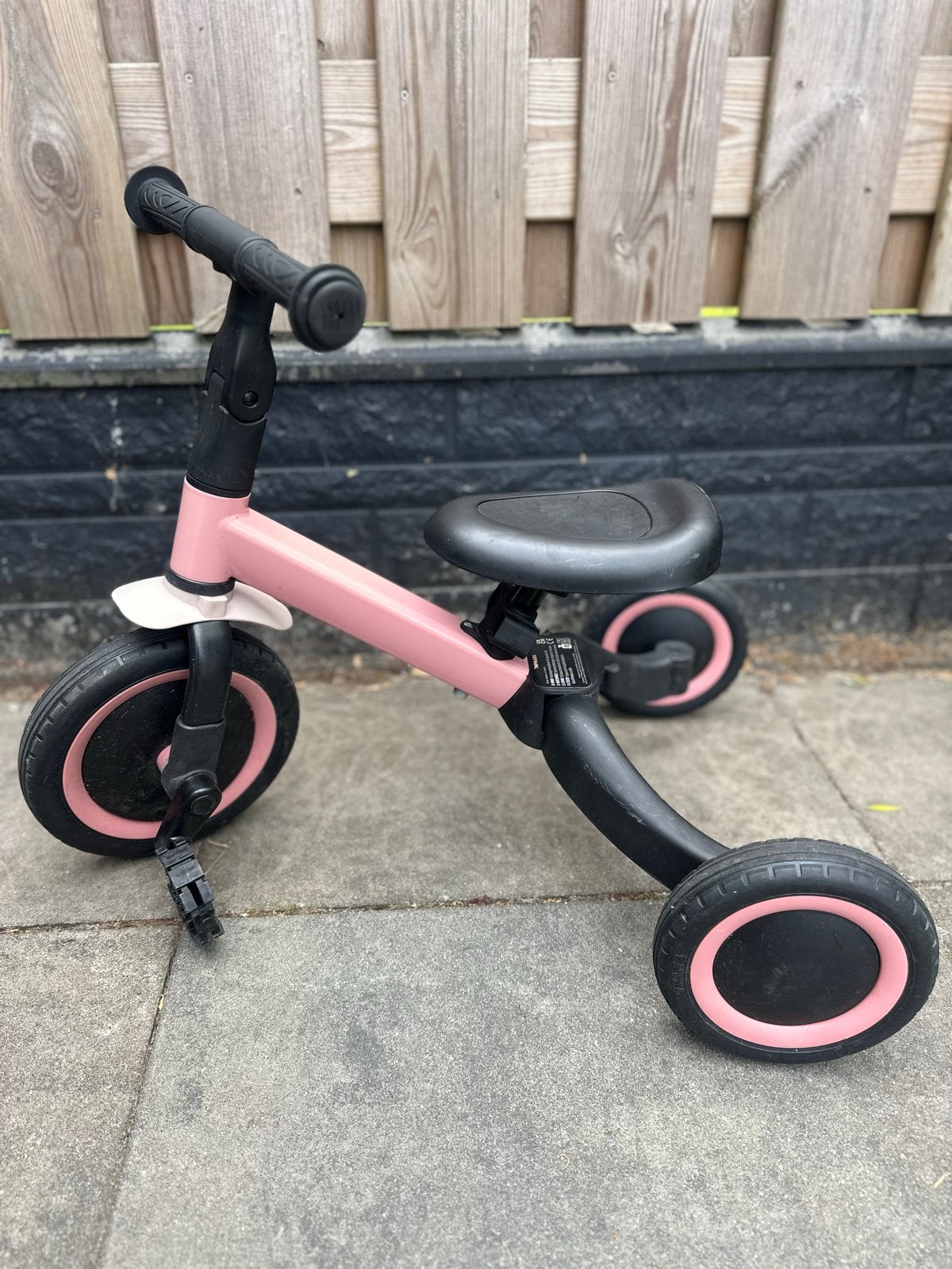 Topmark loopfiets 4-in-1 roze, Ophalen, Zo goed als nieuw, Loopfiets