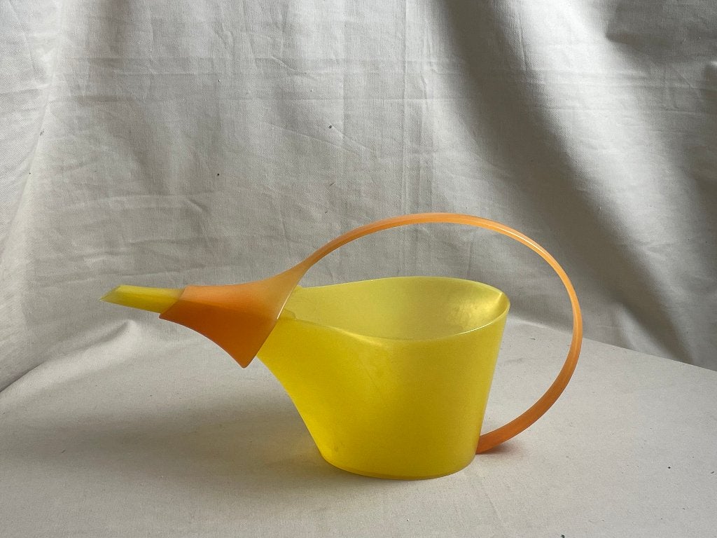 Vintage geel oranje gieter Pelican 1996 Ypma Holland, Tuin en Terras, Ophalen of Verzenden, Gebruikt, Kunststof