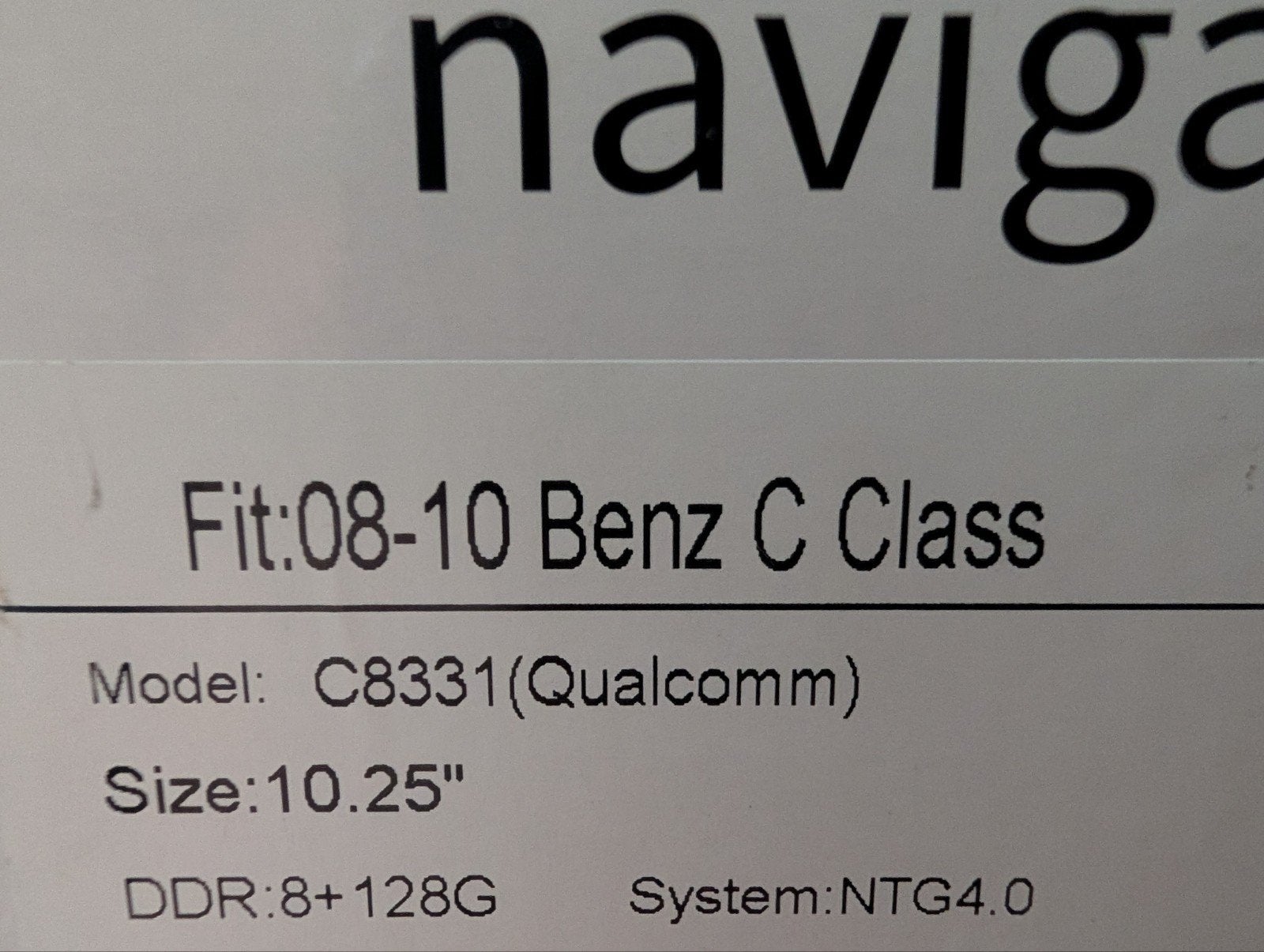 Android Navigatie Mercedes C-Klasse W204 (2008-2011), Auto diversen, Autonavigatie, Ophalen of Verzenden, Nieuw