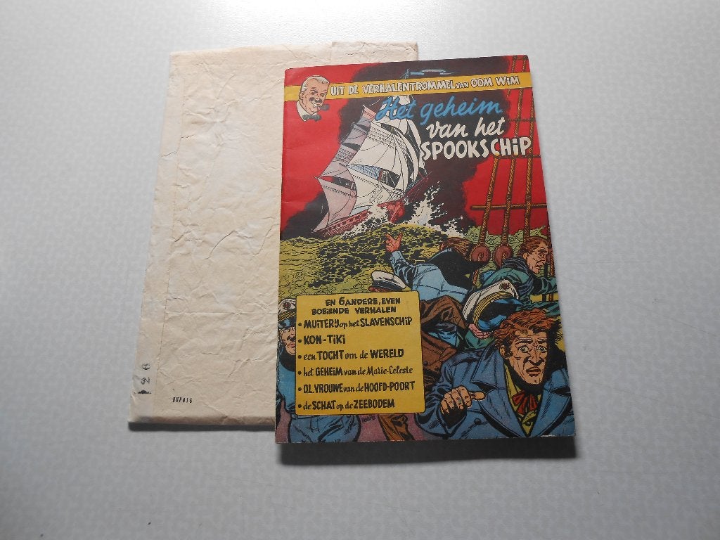 Oom wim 4 Het geheim van het spookschip 1953 1 ste druk., Eén stripboek, Eddy Paape., Ophalen of Verzenden, Zo goed als nieuw