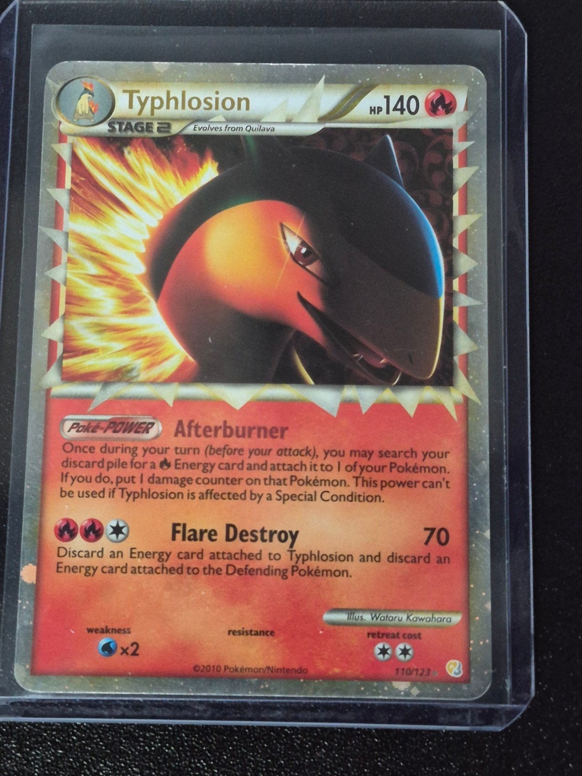 Pokémon TCG Typhlosion Prime (110/123), Ophalen of Verzenden, Zo goed als nieuw, Losse kaart