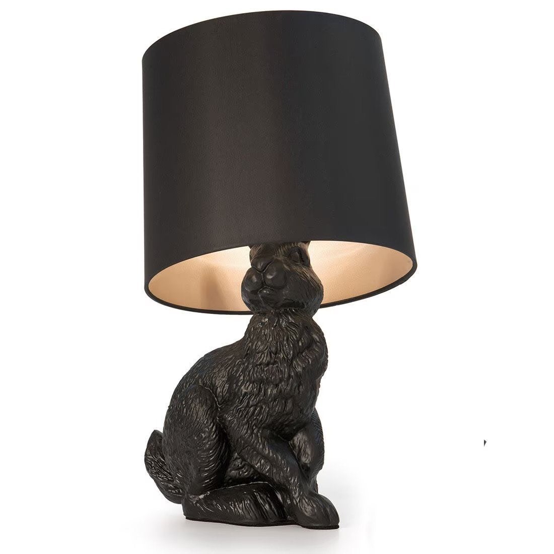 Moooi Rabbit Tafellamp - Zwart Design Konijn Lamp, Kunststof, Overige merken, E27 (groot), Zo goed als nieuw