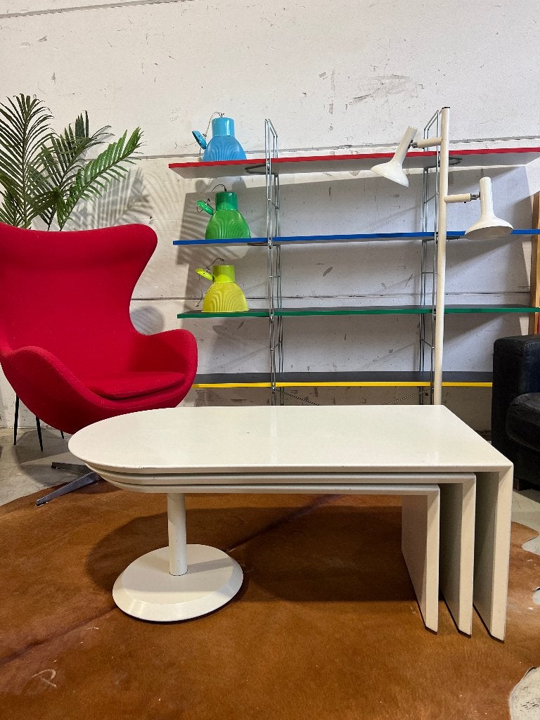 Leolux Cyclo 516 salontafel,  1980, Ophalen, Gebruikt, 100 tot 150 cm, 50 tot 100 cm