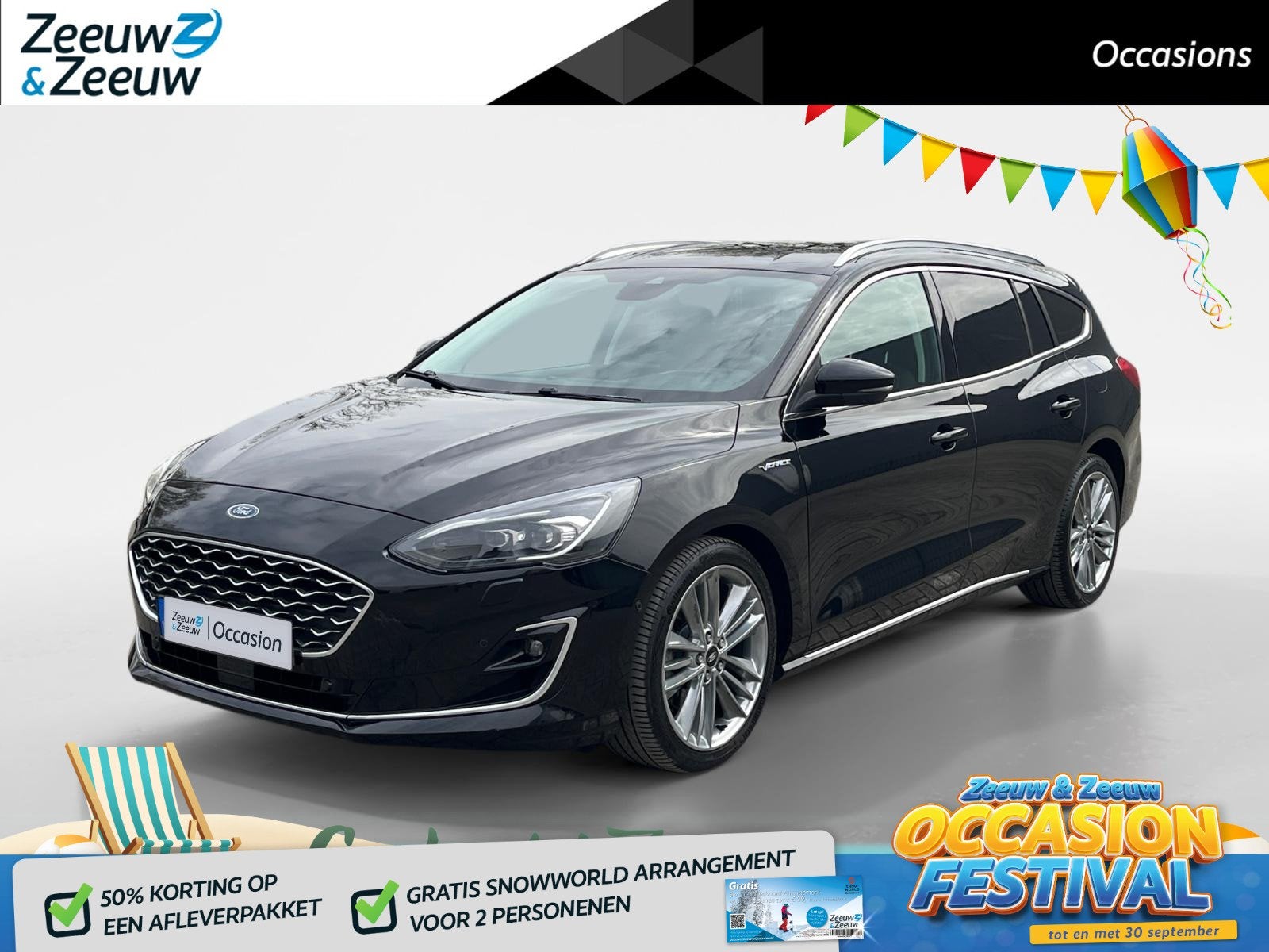 Ford Focus Wagon 1.5 EcoBoost Vignale | Parkeercamera | Adap, Auto's, Ford, 1345 kg, Euro 6, 150 pk, Zwart