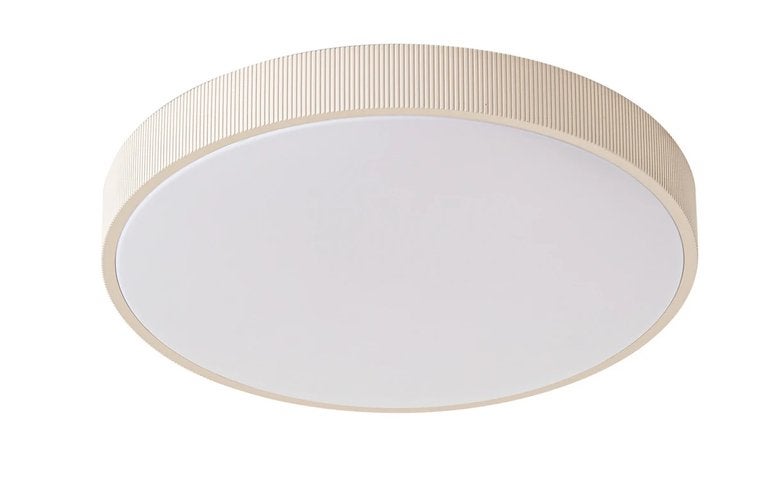 Lindby LED plafondlamp Zylo, beige, 49 cm, Lindby, Kunststof, Modern