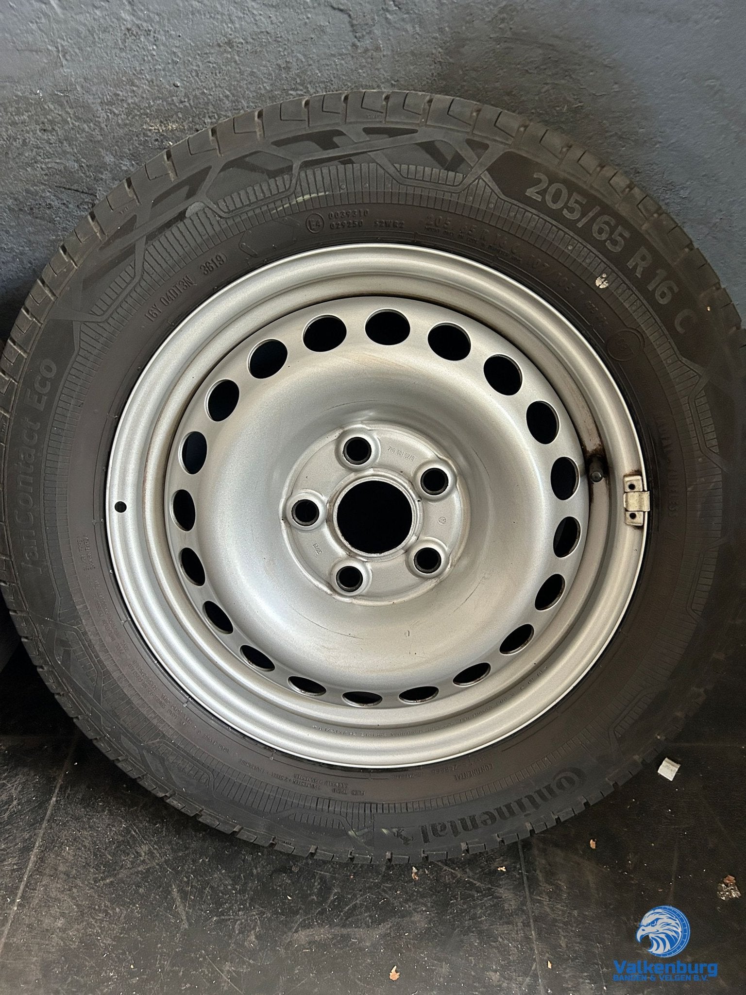 7-8mm! Originele VW Transporter T5 GP T6 T6.1 16 inch stalen, -, Banden en Velgen, -, Zomerbanden