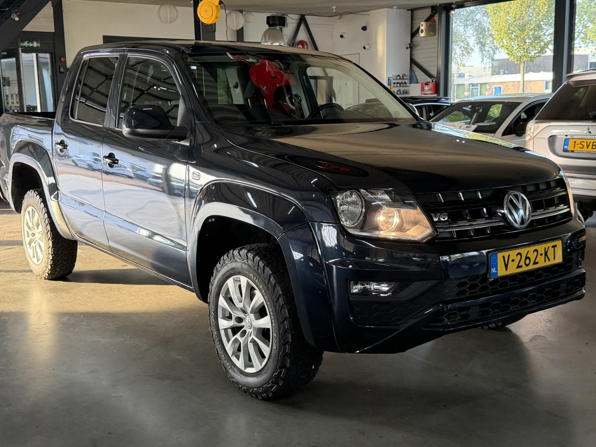 Volkswagen Amarok 3.0 TDI 4Motion Plus Cab Comfortline, Auto's, Stof, Gebruikt, Start-stop-systeem, Blauw