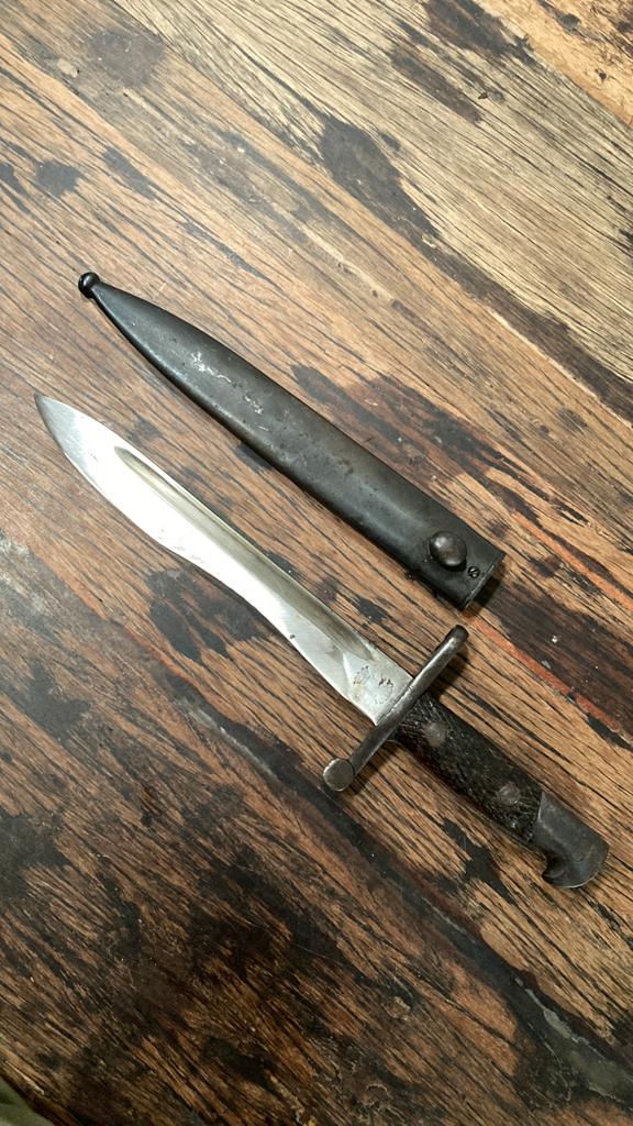 Spaanse M1914 Bajonet, Verzamelen, Ophalen of Verzenden, Landmacht, Overige gebieden, Mes of Dolk