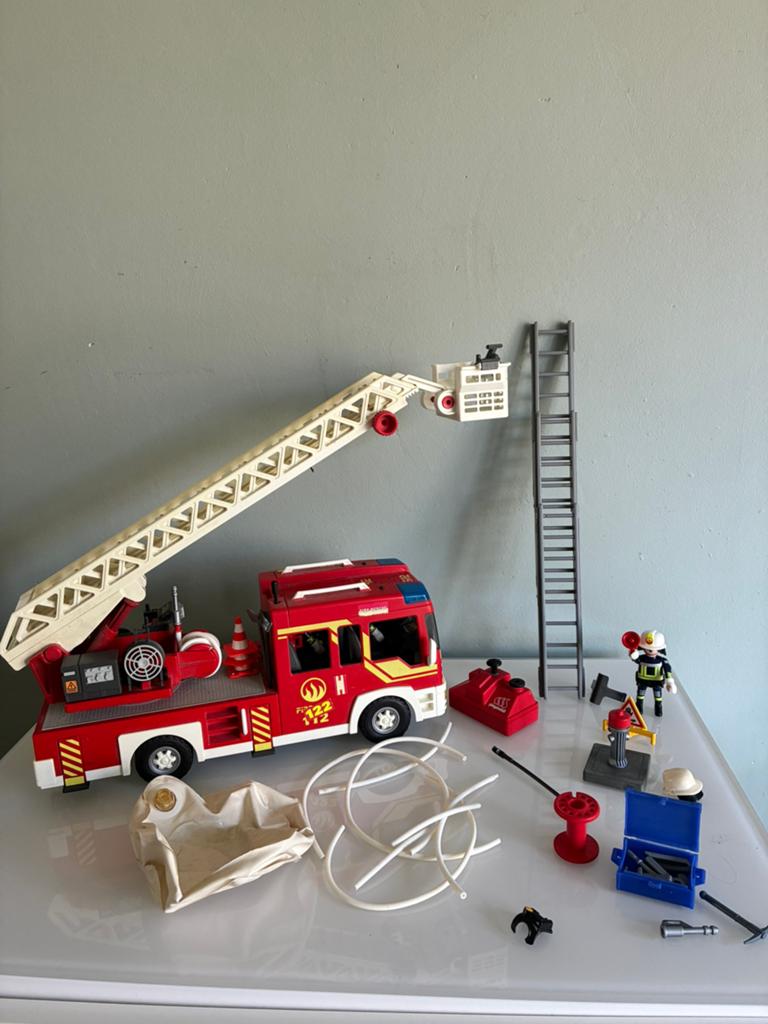 Playmobil brandweerauto, Ophalen of Verzenden, Gebruikt