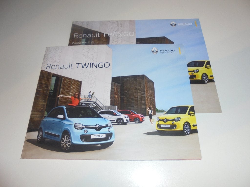brochure Renault Twingo  2016, Ophalen of Verzenden, Nieuw, Renault