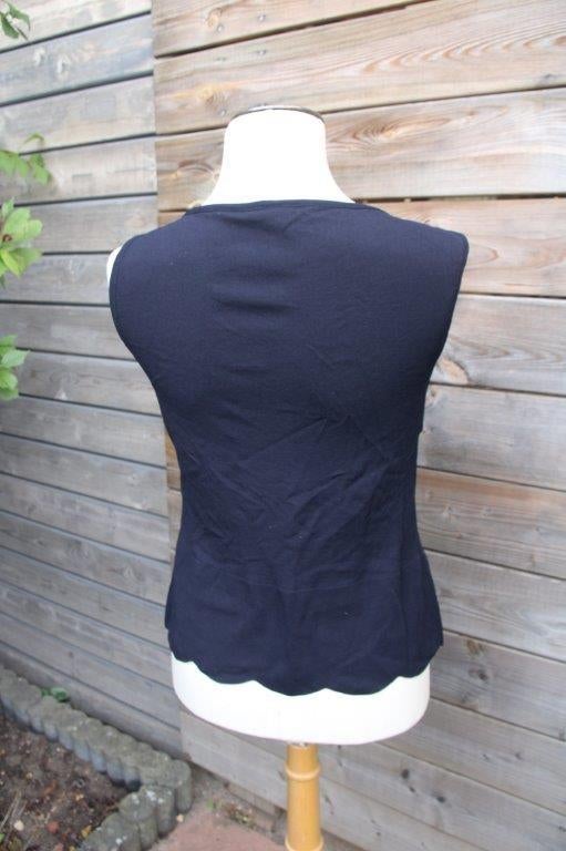 Top donkerblauw/ zwart Marccain mt N3 (M-38) Vaste prijs, Maat 38/40 (M), Verzenden, Zwart, Zo goed als nieuw