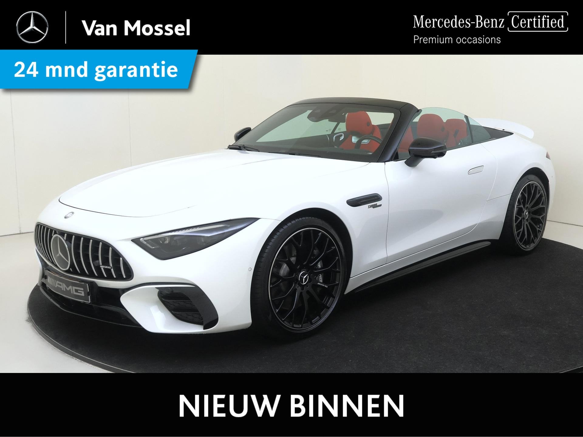 Mercedes-Benz SL-klasse Roadster AMG 43 / V8 Styling/ 21 inc, Auto diversen, Automaat, Cabriolet, Wit, Mercedes-Benz