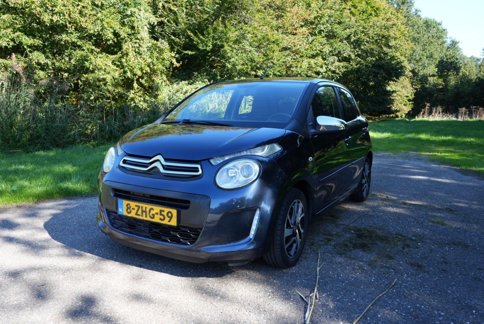 Citroën C1 1.0 E-vti 68 5-DRS 2015 Blauw,1e eigenaar,77425km, Auto's, Voorwielaandrijving, Stof, Zwart, C1