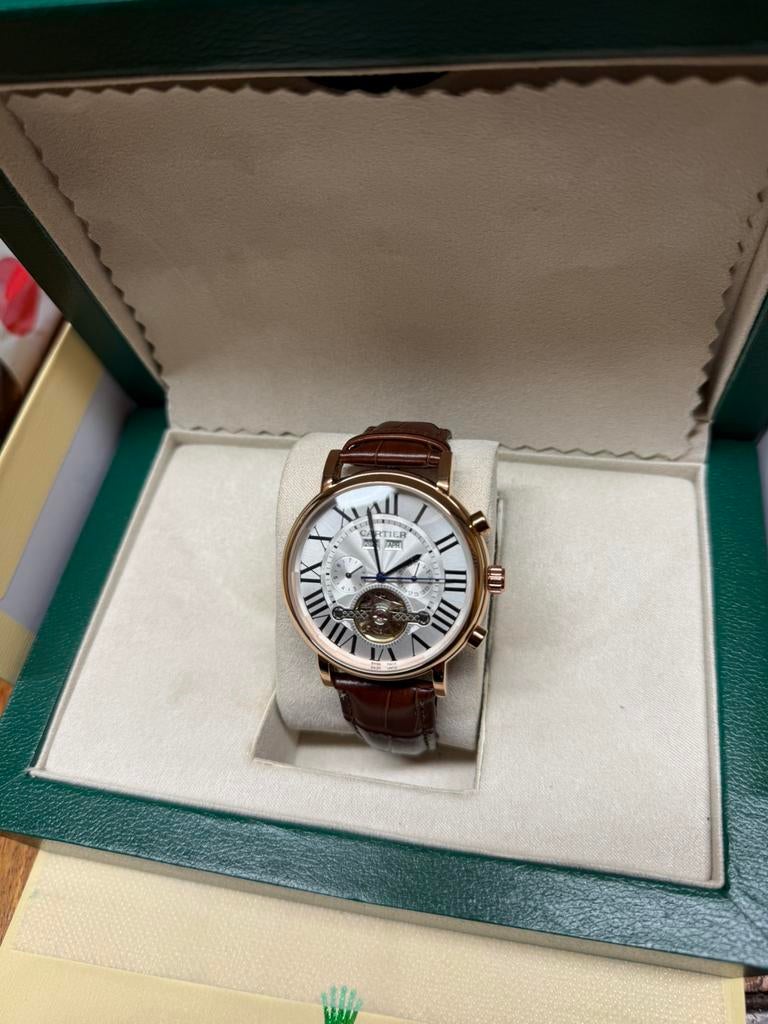 Prachtig automatisch cartier horloge, Sieraden, Tassen en Uiterlijk, Horloges | Heren, Ophalen of Verzenden, Zo goed als nieuw