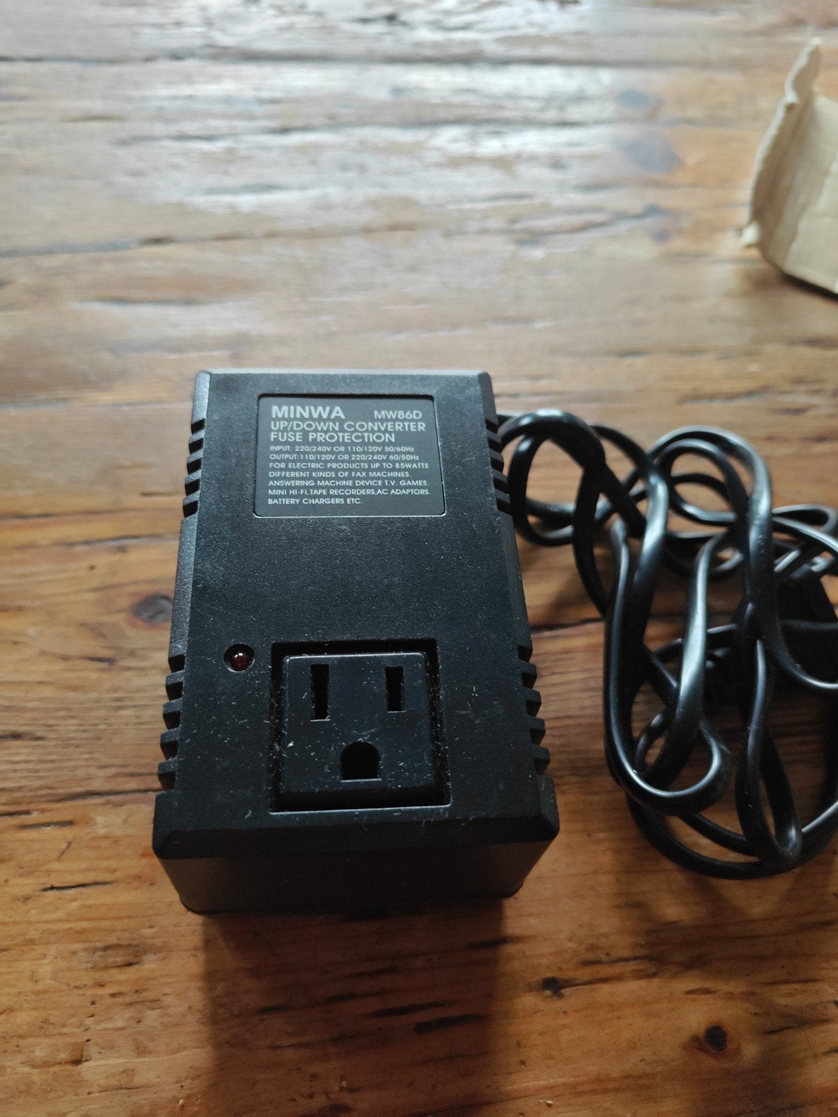 Omvormer Minwa MW86D 220V<->110V, Ophalen of Verzenden, Gebruikt