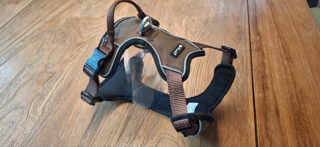 Hondentuigje Petlando Bruin mt s omvang 45cm-56cm, Ophalen of Verzenden, Zo goed als nieuw, Hondenriem-accessoire