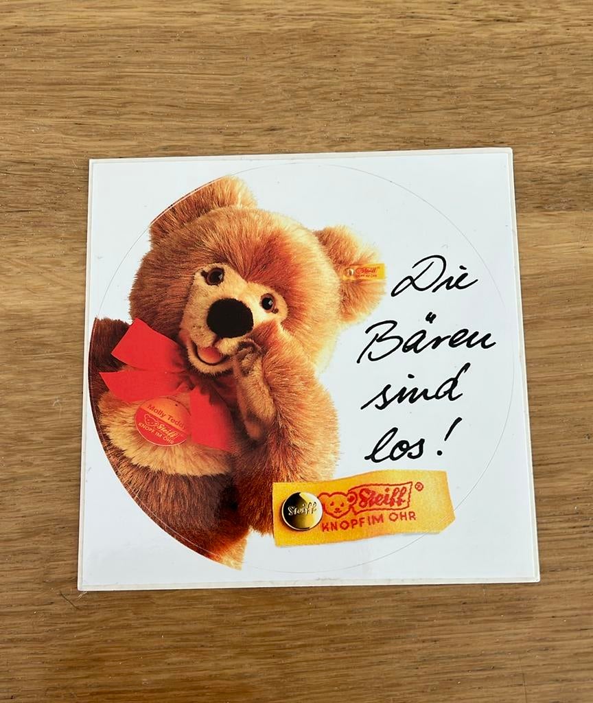 Sticker Steiff Die bären sind los!, Verzamelen, Beren en Cherished Teddies, Ophalen of Verzenden, Zo goed als nieuw, Overige typen