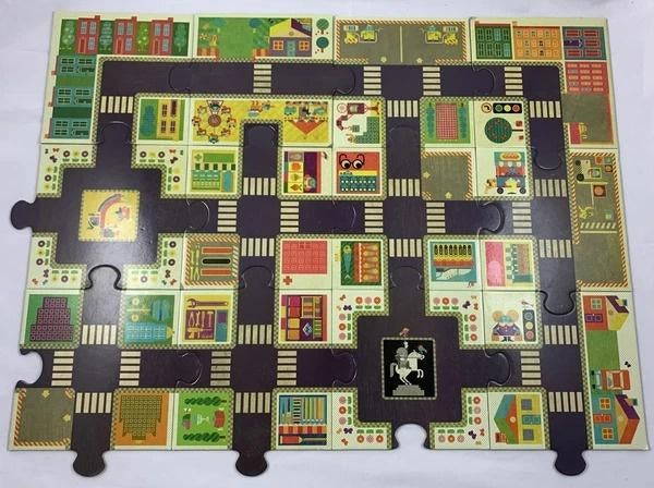 Djeco Puzzel 24 Stukjes Pop to Play Stad Wegennet Spel, Coolsingel 104, 3011 AG Rotterdam, Netherlands, 2 tot 4 jaar, Zo goed als nieuw