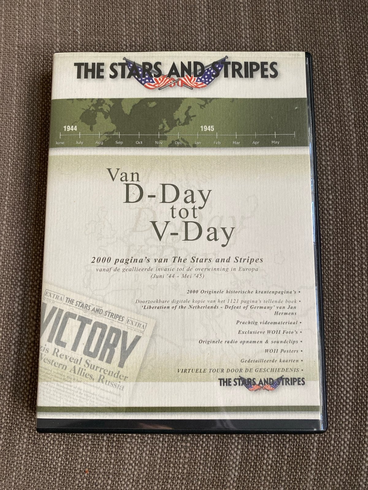 The Stars and Stripes: Van D-Day tot V-Day DVD, Alle leeftijden, Ophalen of Verzenden, Zo goed als nieuw, Politiek of Geschiedenis