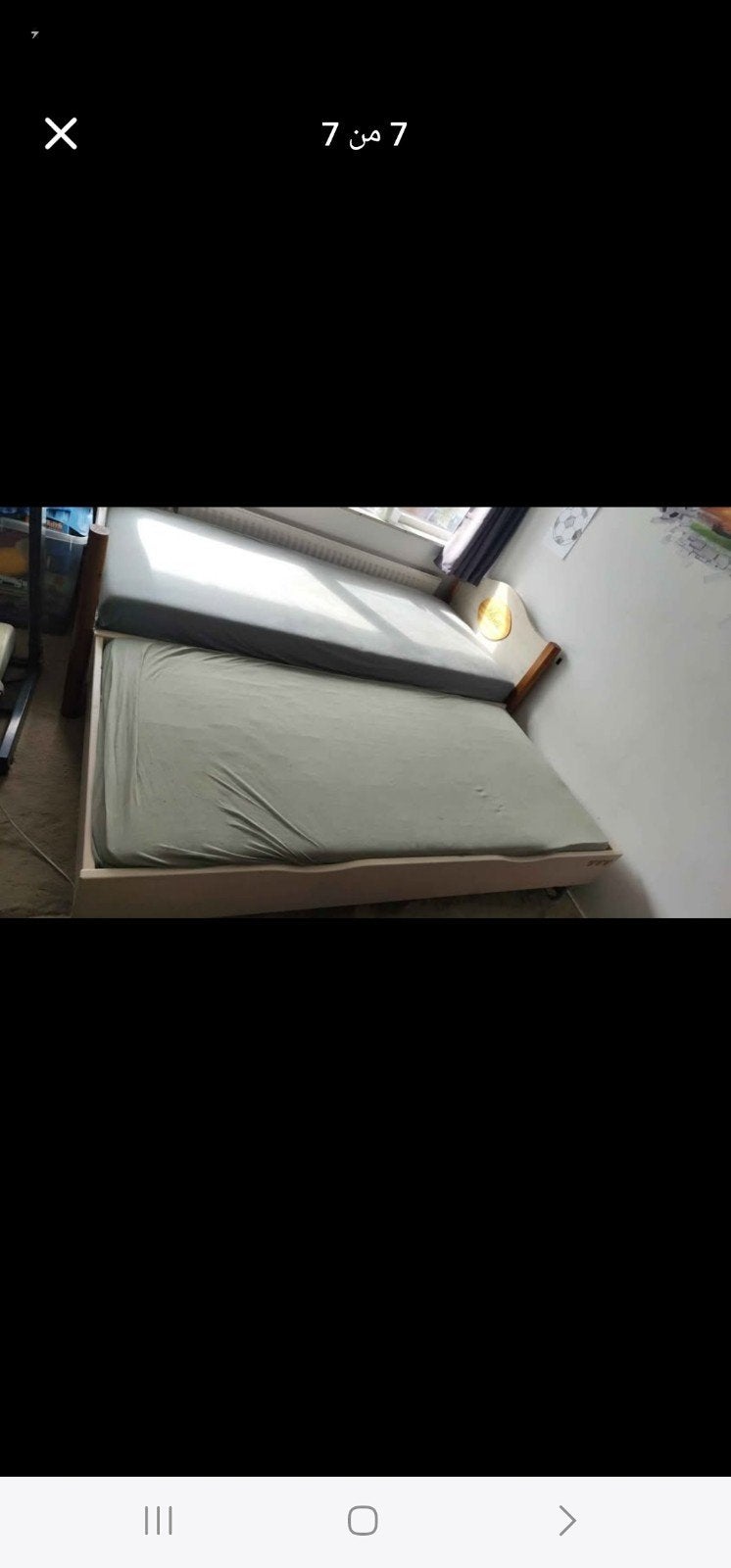 Mooi tweepersoonsbed met uitschuifbaar onderbed, Huis en Inrichting, Slaapkamer | Bedden, Gebruikt, Tweepersoons, Overige maten