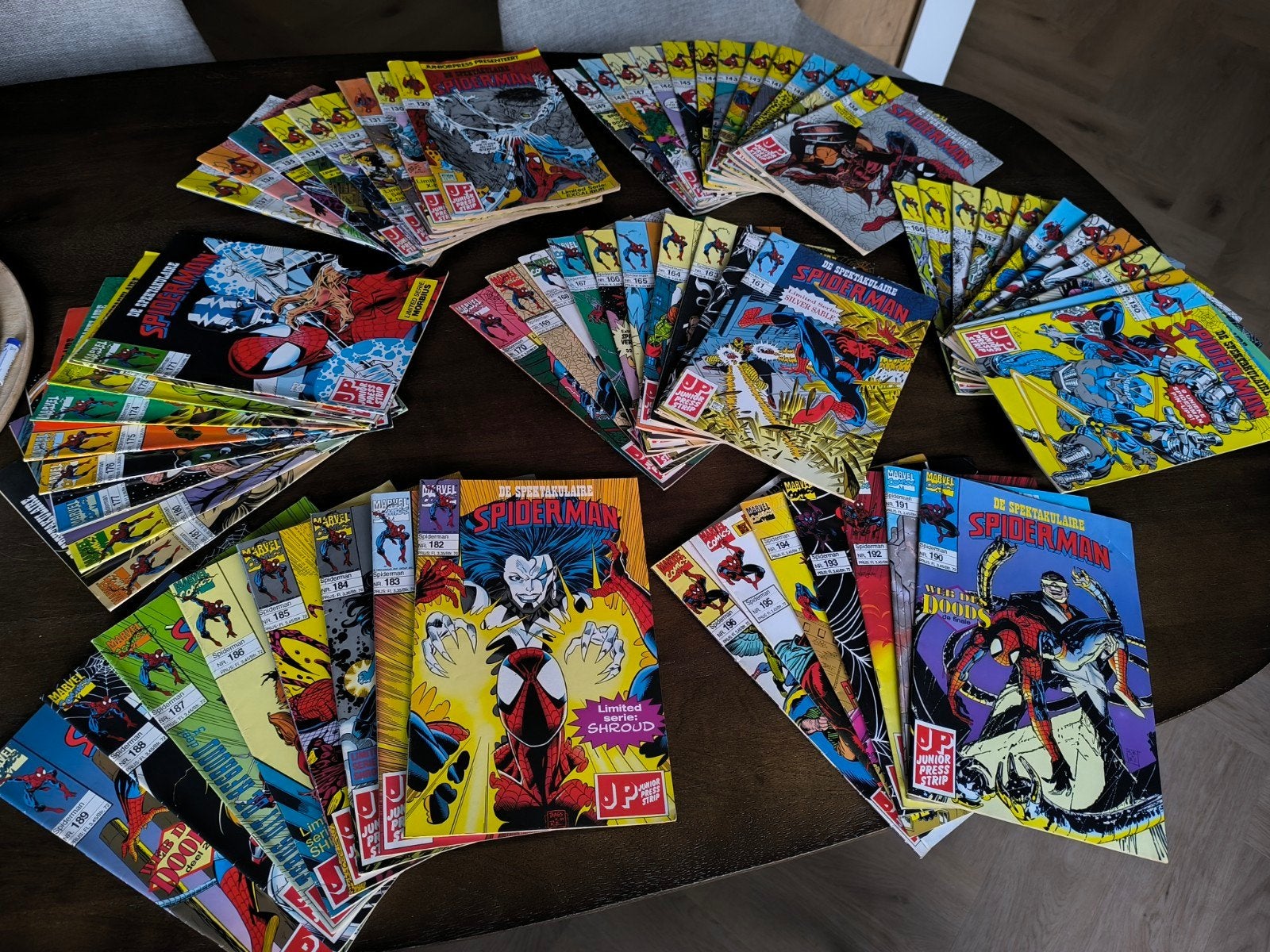 58x juniorpress Spectaculaire Spider-Man 90s comics, Gelezen, Amerika, Ophalen of Verzenden, Meerdere comics