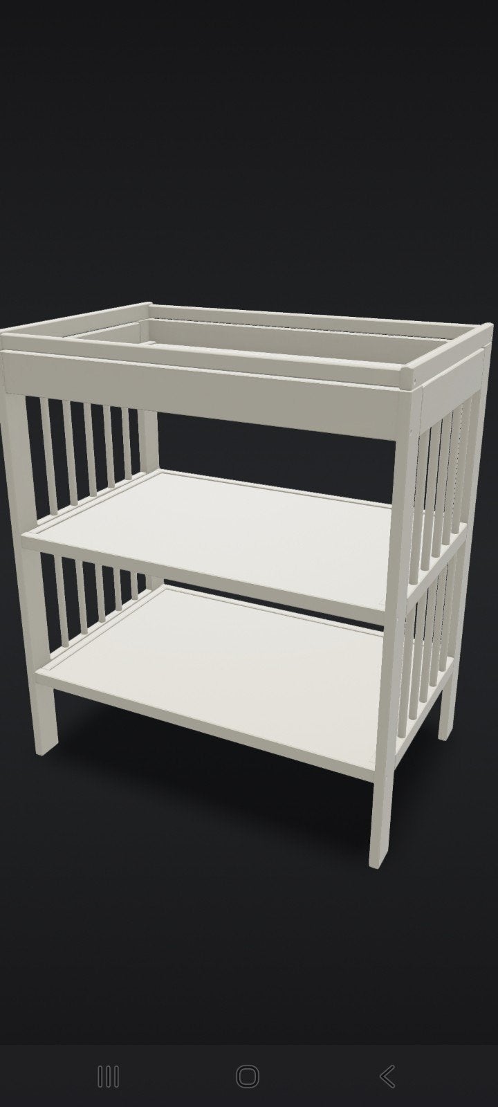 Witte Commode met Twee Planken, Ophalen, 50 tot 70 cm, Nieuw, 75 tot 100 cm