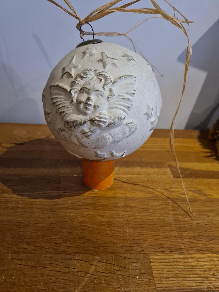 Grote kerstbal met engel kerstengel kerst bal, Diversen, Kerst, Ophalen, Zo goed als nieuw