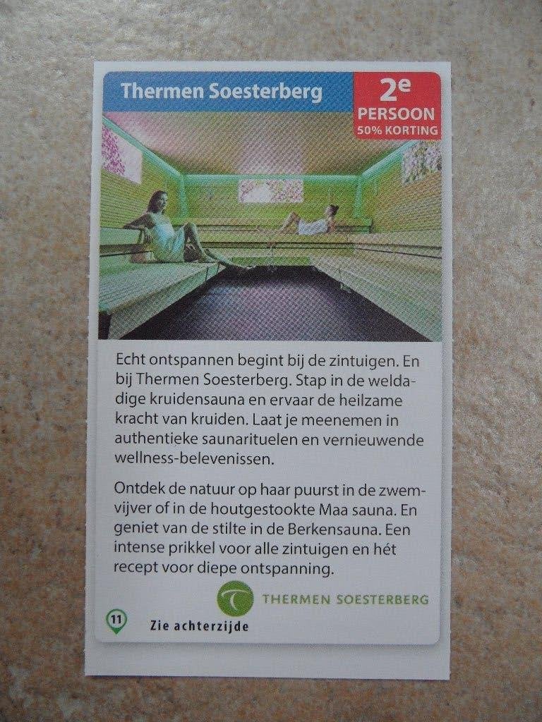 Thermen Soesterberg kortingsbon, Drie personen of meer, Kortingsbon, Spa of Sauna