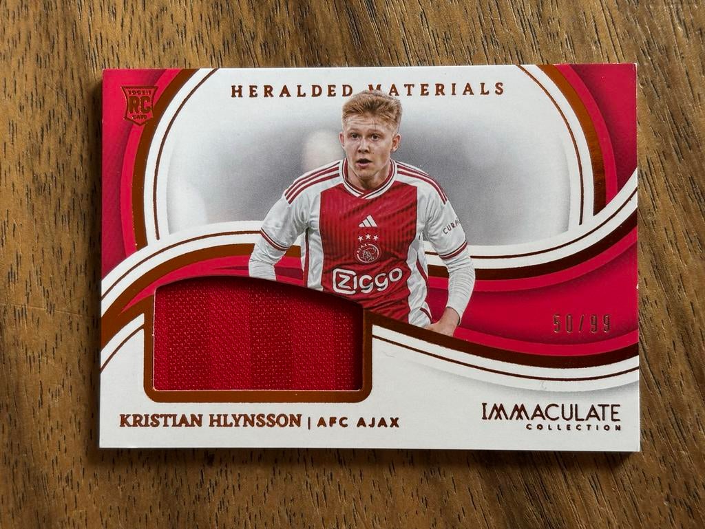 Kristian Hlynsson Ajax Immaculate Collection Spelerskaart, Ophalen of Verzenden, Zo goed als nieuw, Ajax, Spelerskaart