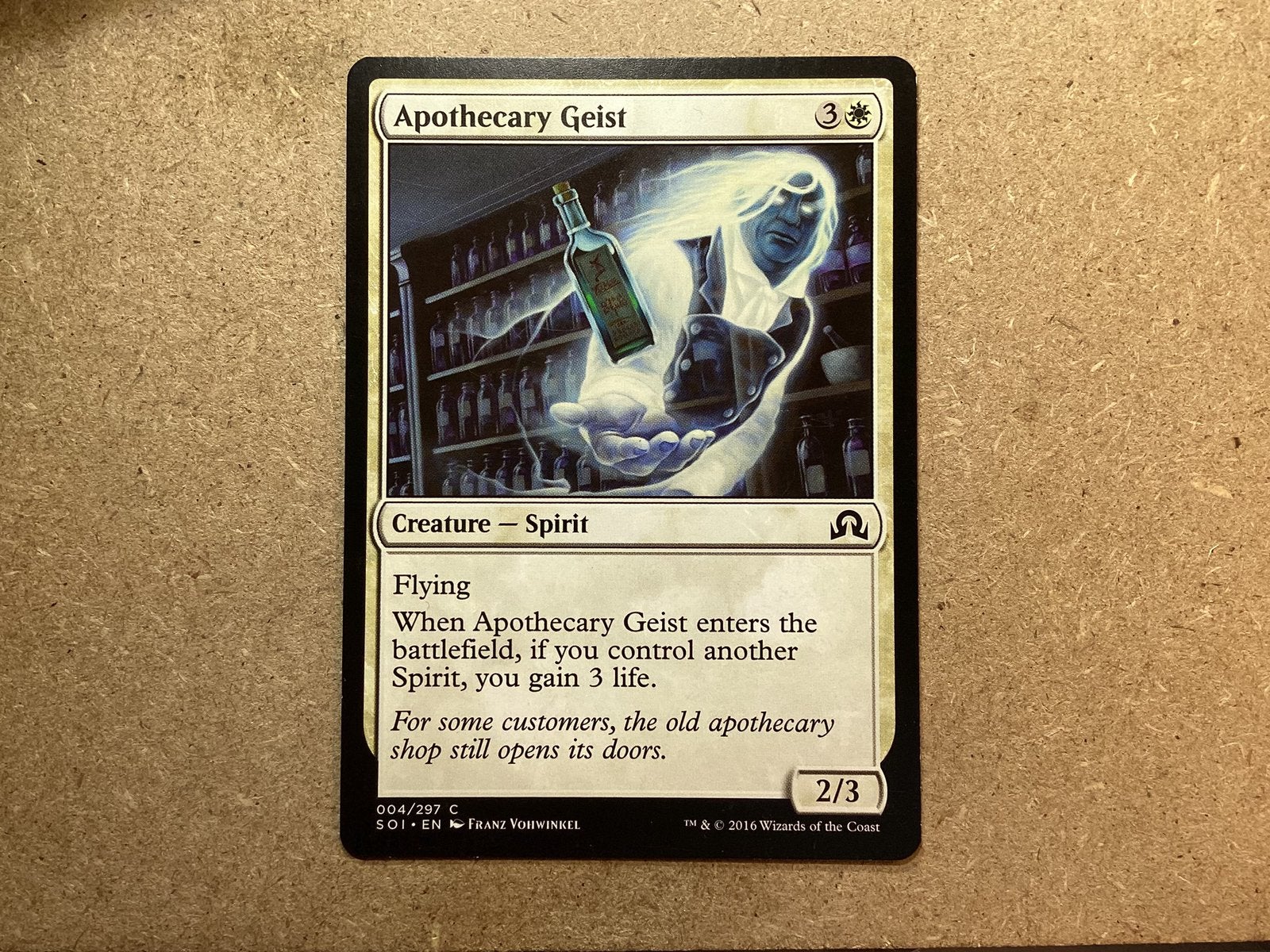 1x Apothecary Geist [004/297] (Near Mint), Ophalen of Verzenden, Zo goed als nieuw, Losse kaart