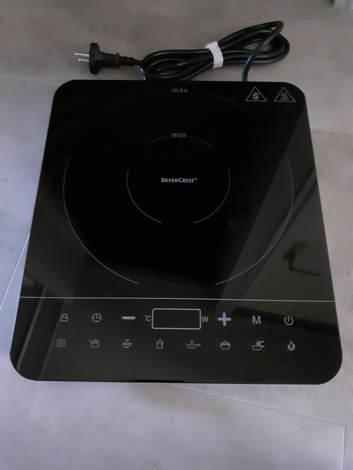 inductiekookplaat Silvercrest, Witgoed en Apparatuur, Kookplaten, Ophalen, 3 kookzones of minder, Zo goed als nieuw, Inductie