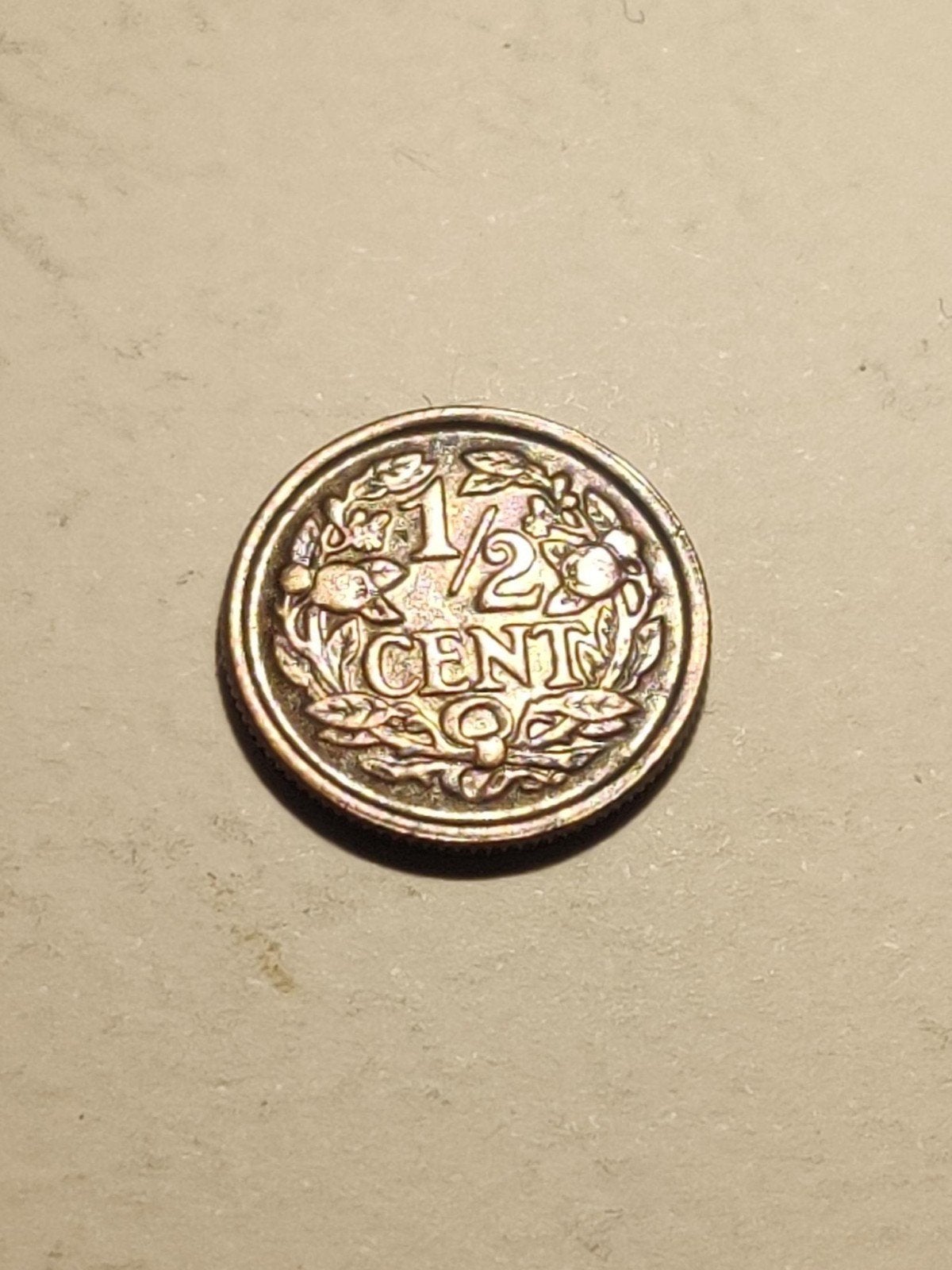 Nederland 1/2 Cent 1940 Koningin Wilhelmina, Ophalen of Verzenden, Koningin Wilhelmina, Overige waardes, Losse munt