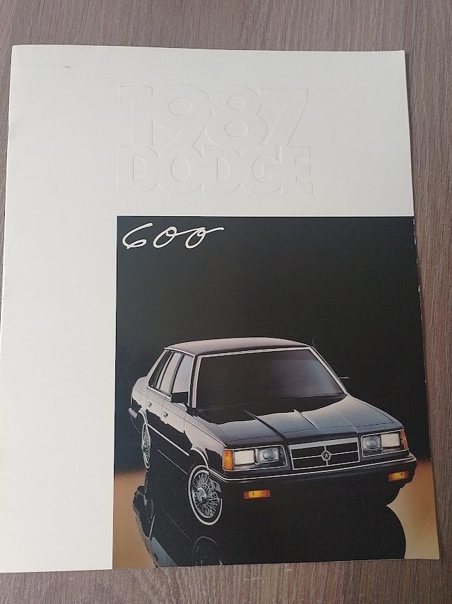 Dodge 600 1987 autofolder, Ophalen of Verzenden, Nieuw, Overige merken